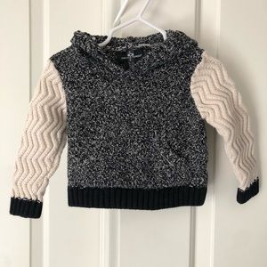 Driving Force Baby 🧶 cable knit hoodie sweater